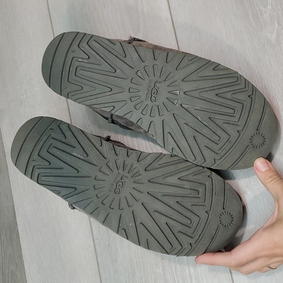 Ugg Australia Women Leather Sheepskin Clogs platform Slippers shoes sz 7 - Picture 13 of 13